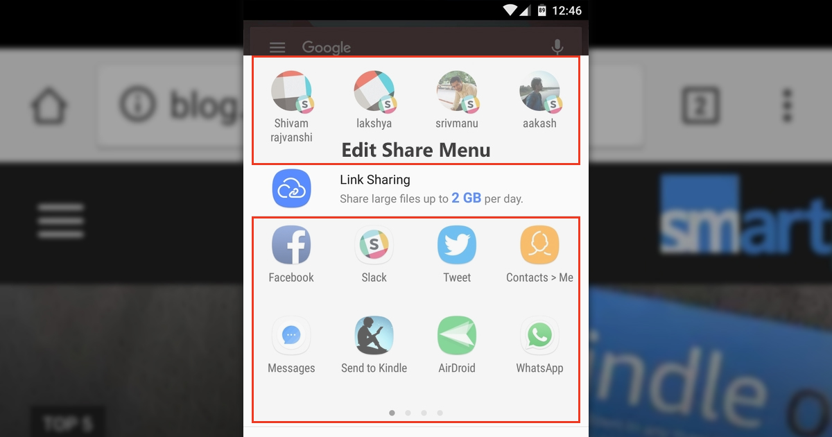 Sharing android