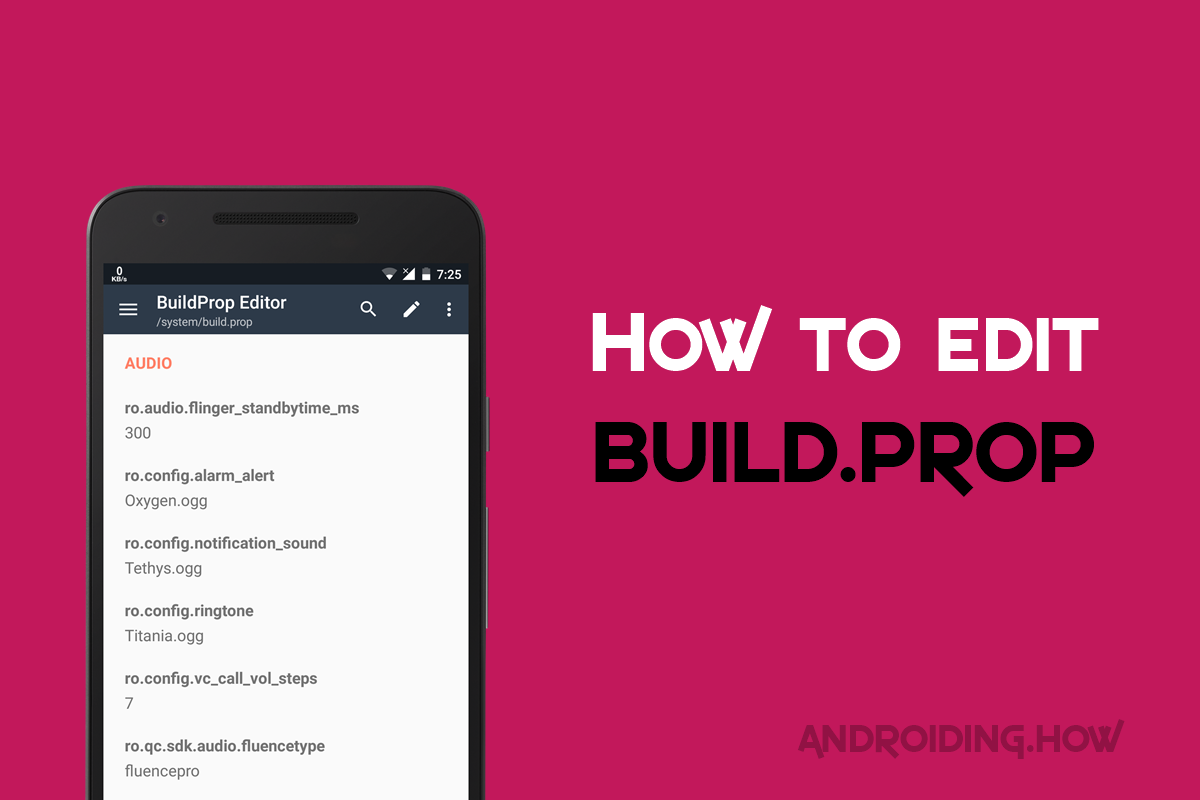 Редактируем файл build prop на android