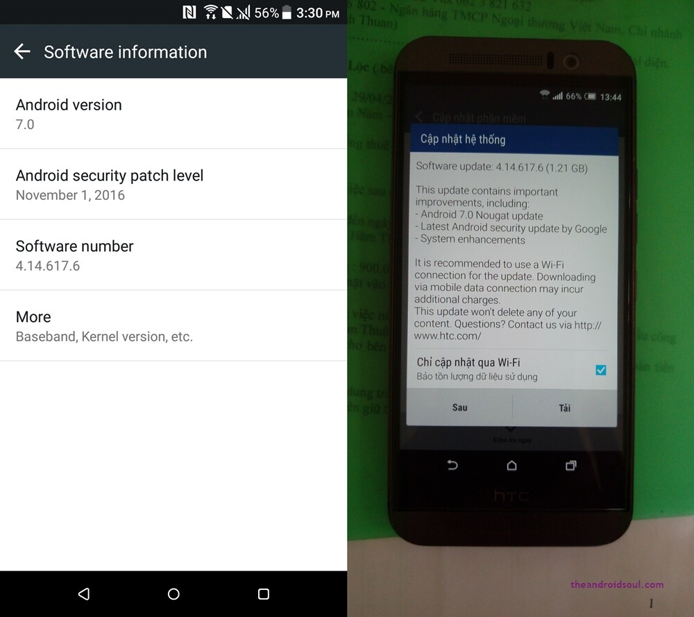 Скачать One M9 Nougat OTA update 4.14.617.6, Android 7.0 + Sense 8 - Xaer.ru